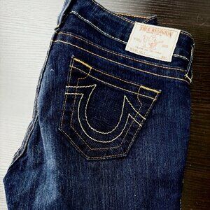 True Religion Jeans Dark Wash Slim Cut Size 28